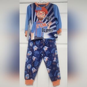 Blippi Kids Pajamas - Blue and Orange